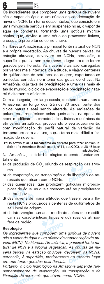 Resolução Comentada - Questão 06