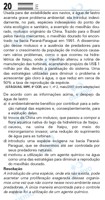 Resolução Comentada - Questão 20