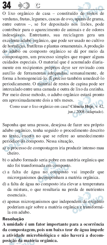 Resolução Comentada - Questão 034
