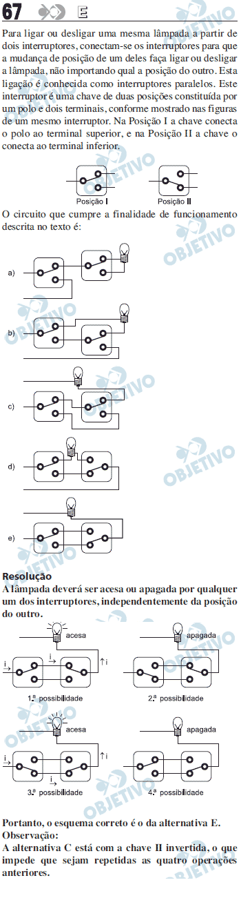 Resolu��o Comentada - Quest�o 067