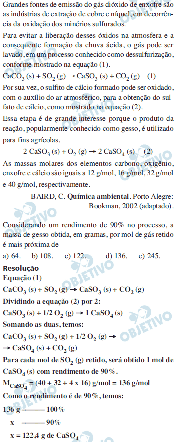 Resolu��o Comentada - Quest�o 050