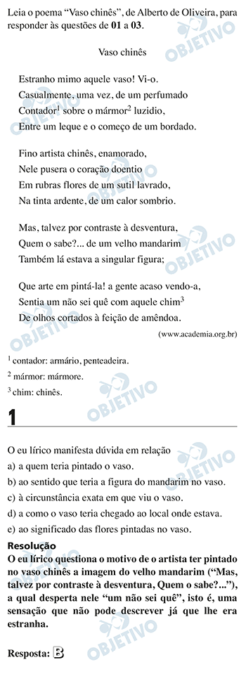 Resolução Comentada - Questão 01