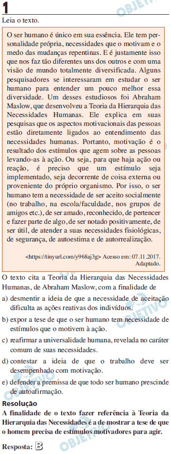 Resolução Comentada - Questão 1