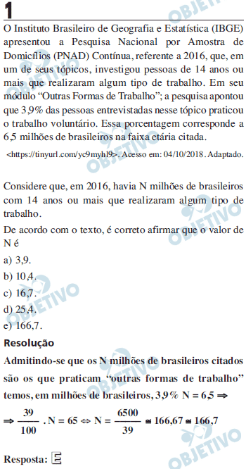 Resolução Comentada - Questão 1