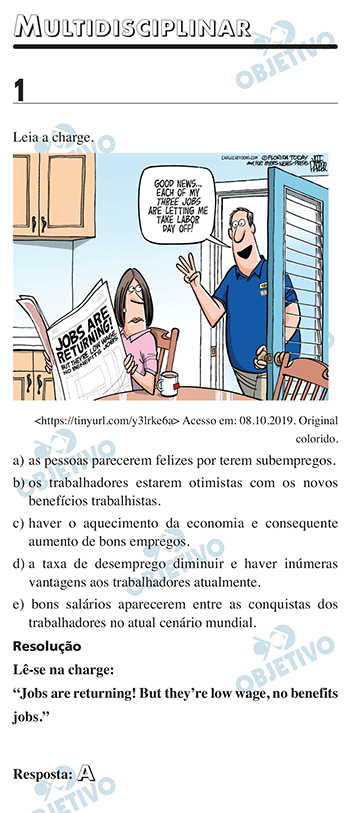 Resolução Comentada - Questão 1