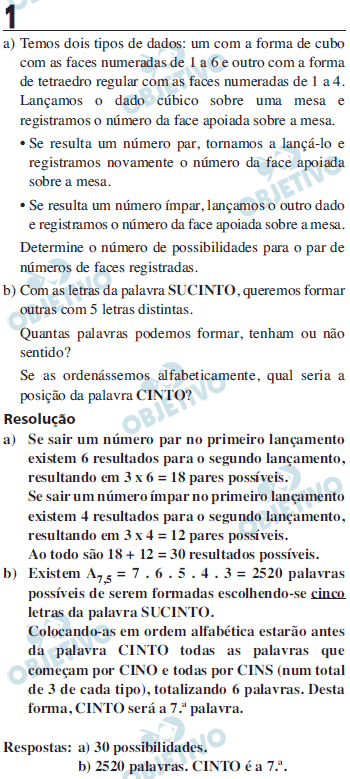Resoluo Comentada - Questo 1