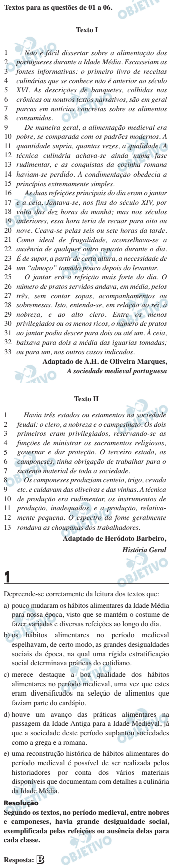 Resolução Comentada - Questão 01