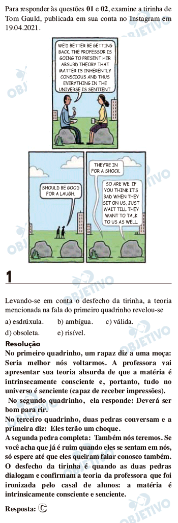 Resolução Comentada - Questão 01
