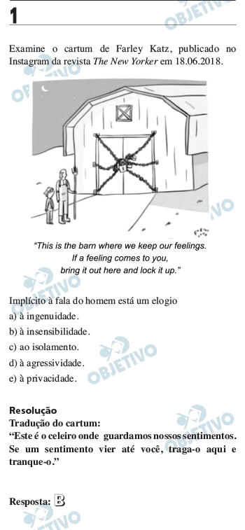 Resolução Comentada - Questão 01