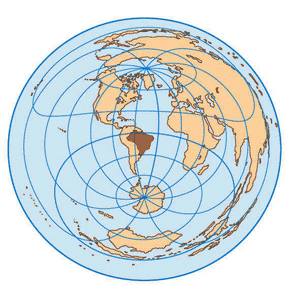 Projeção Azimutal Equidistante Polar