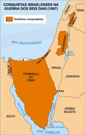 Conquistas Israelenses na Guerra dos Seis Dias(1967) Conquistas Israelenses na Guerra dos Seis Dias(1967)