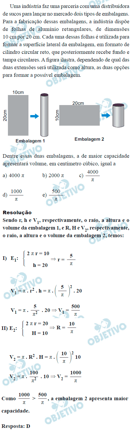 ENEM 2024 - 2º dia - Curso Objetivo Pré-Vestibular