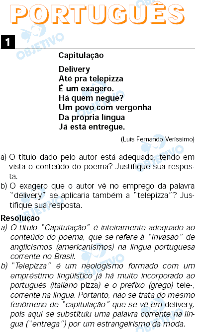 Resolução Comentada - Questão 01