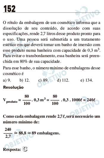 Resolução Comentada - Questão 152