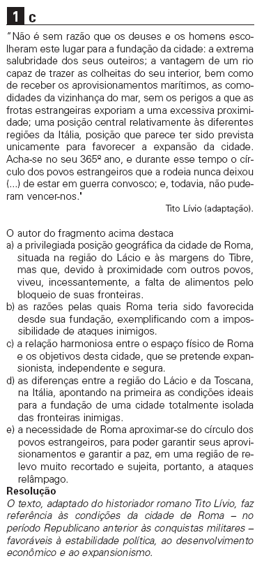 Resolução Comentada - Questão 1