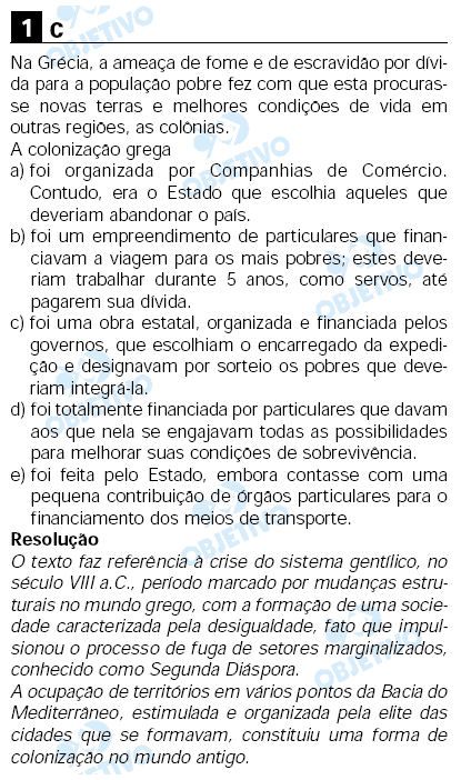 Resolução Comentada - Questão 1