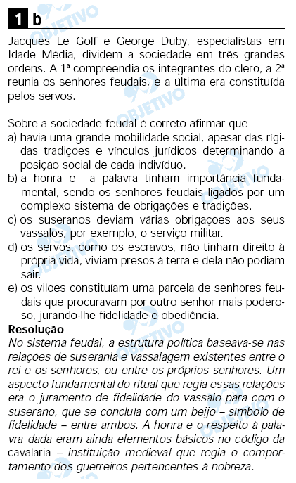 Resolução Comentada - Questão 1