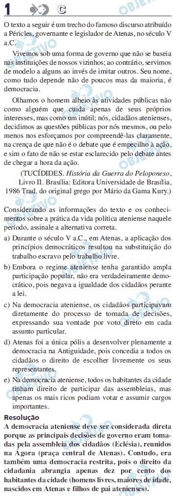 Resolução Comentada - Questão 1