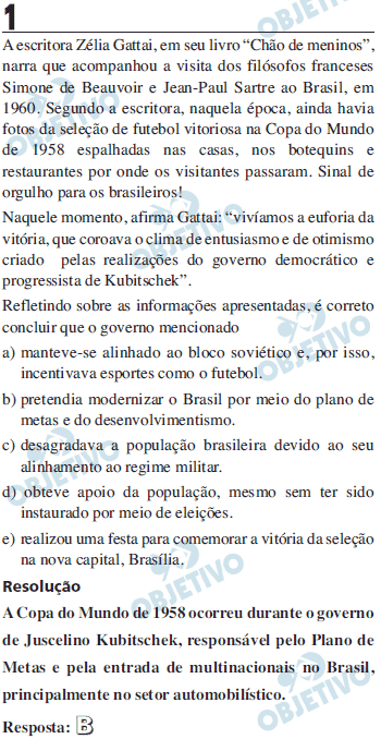Resolução Comentada - Questão 1