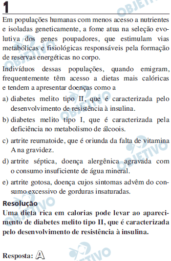 Resolução Comentada - Questão 1