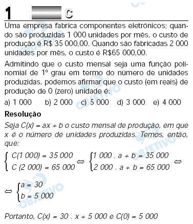 Resolução Comentada - Questão 01