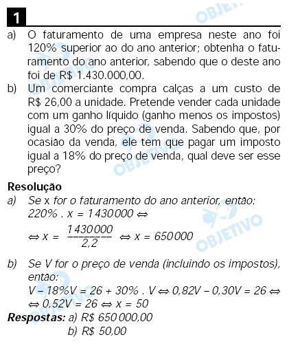 Resolução Comentada - Questão 01
