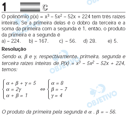 Resolução Comentada - Questão 001