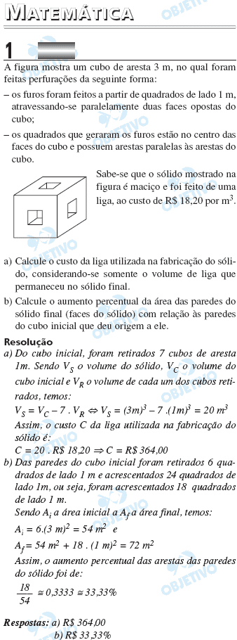 Resolução Comentada - Questão 1