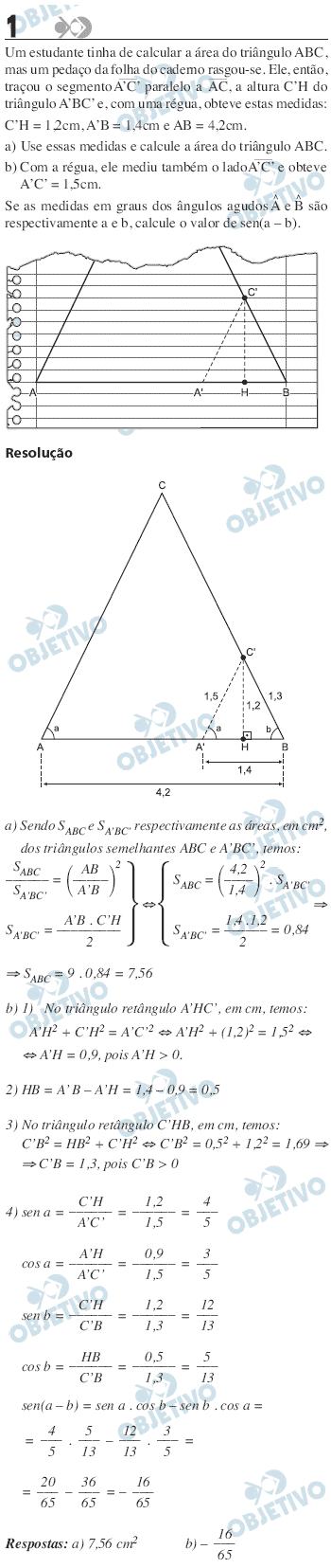 Resolução Comentada - Questão 01