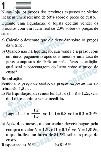 Resolução Comentada - Questão 01