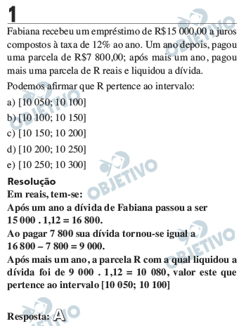 Resolução Comentada - Questão 1