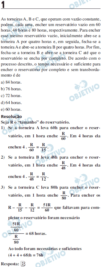 Resolução Comentada - Questão 001