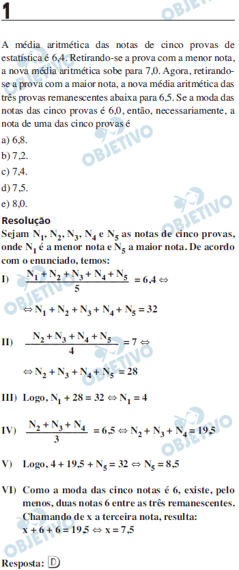 Resoluo Comentada - Questo 001