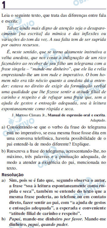 Resolução Comentada - Questão 01