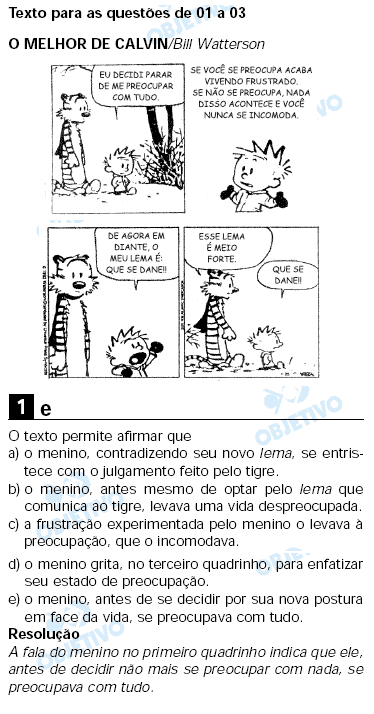 Resolução Comentada - Questão 01