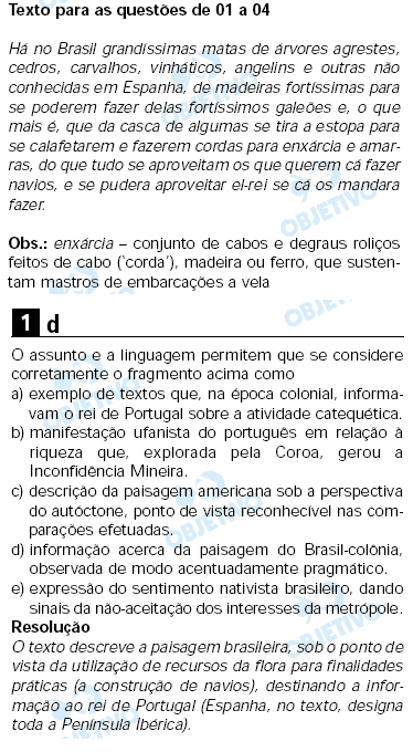 Resolução Comentada - Questão 01