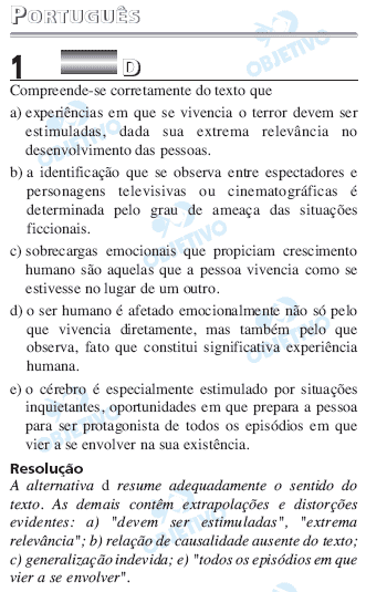 Resolução Comentada - Questão 01