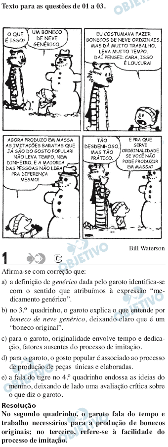 Resolução Comentada - Questão 01