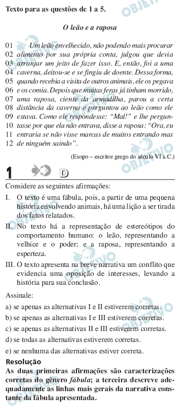 Resolução Comentada - Questão 01