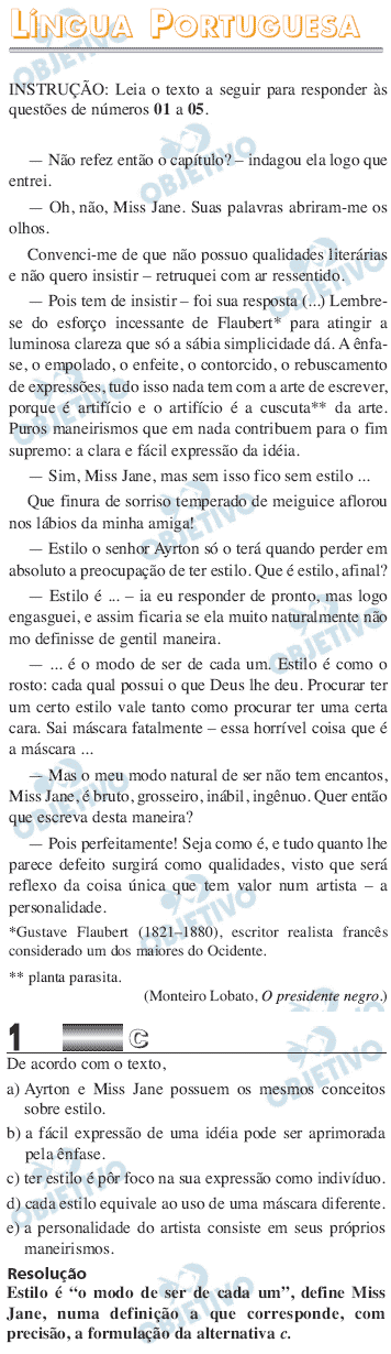Resolução Comentada - Questão 01