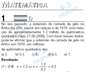 Resolução Comentada - Questão 01