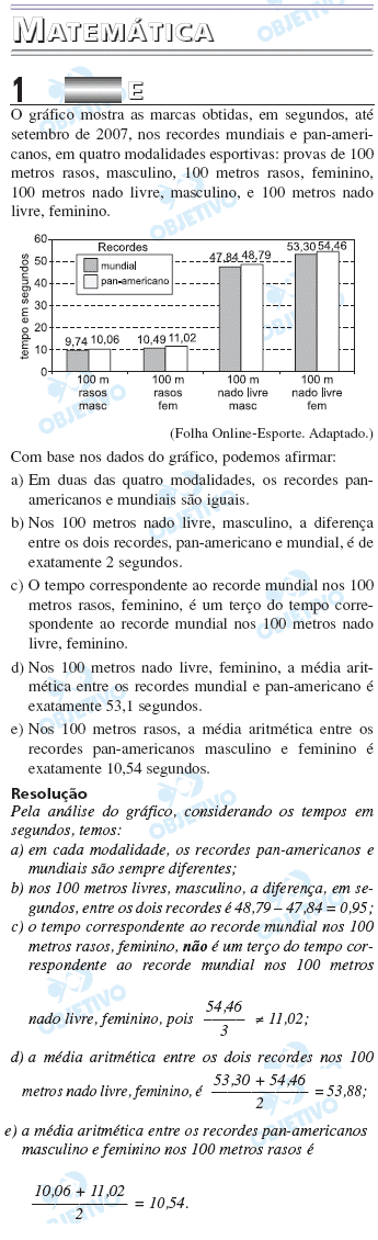 Resolução Comentada - Questão 001