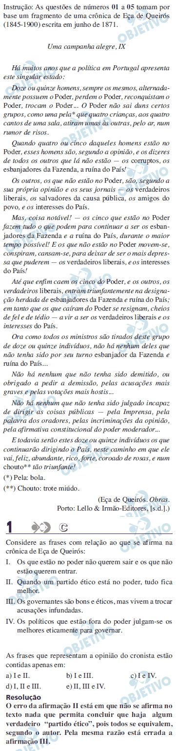 Resolução Comentada - Questão 01