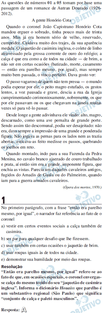 Resolução Comentada - Questão 01