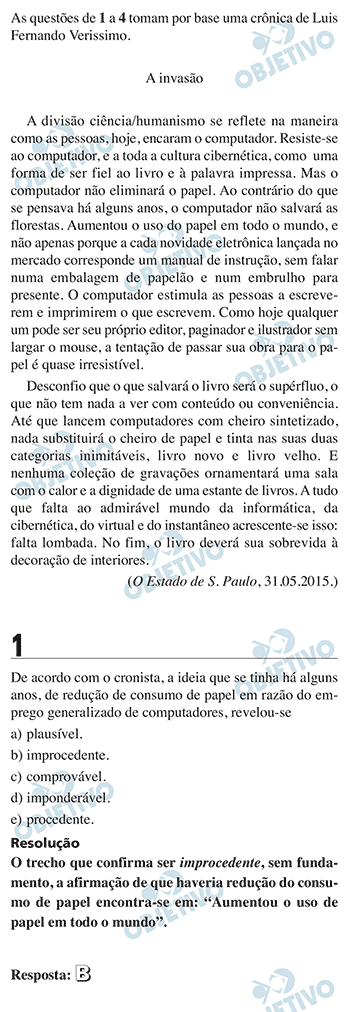 Resolução Comentada - Questão 01