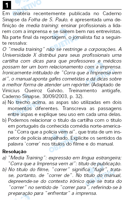 Resolução Comentada - Questão 01
