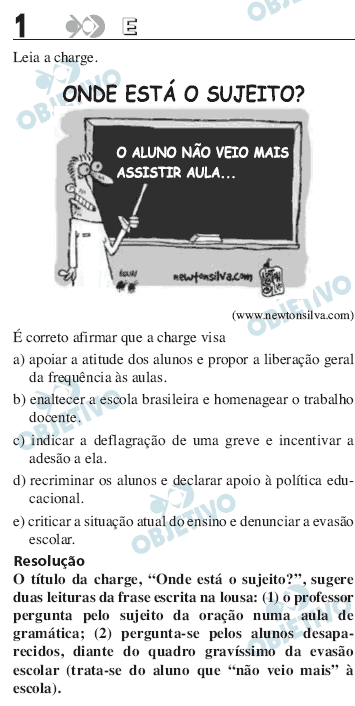 Resolução Comentada - Questão 01