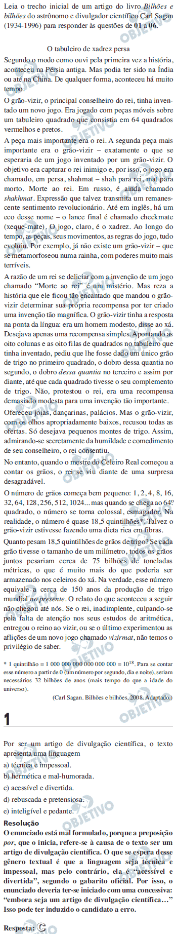 Resolução Comentada - Questão 01