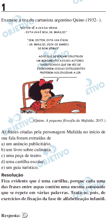 Resolução Comentada - Questão 01